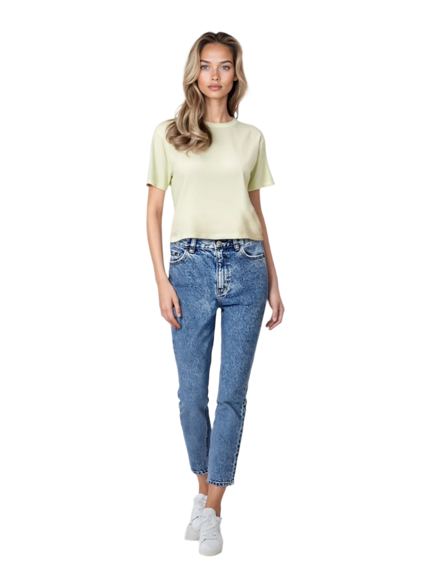 Cloud Jersey Cropped Boy Tee