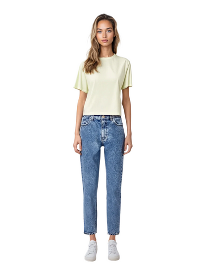 Cloud Jersey Cropped Boy Tee