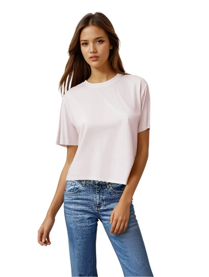 Cloud Jersey Cropped Boy Tee