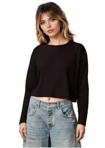 Cloud Jersey Long Sleeve Boxy Crew