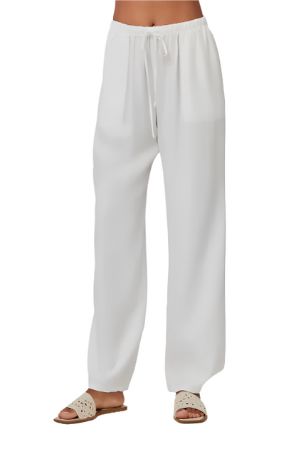Kylie Wide Leg Pant with Drawstring