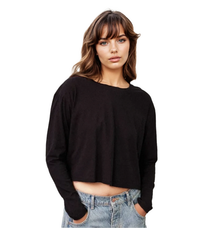 Cloud Jersey Long Sleeve Boxy Crew