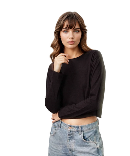 Cloud Jersey Long Sleeve Boxy Crew