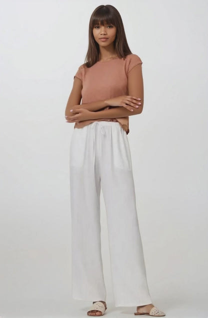 Kylie Wide Leg Pant with Drawstring